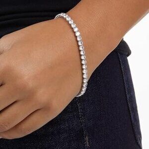 Cubic Zirconia Tennis Bracelet for Women, 7.5